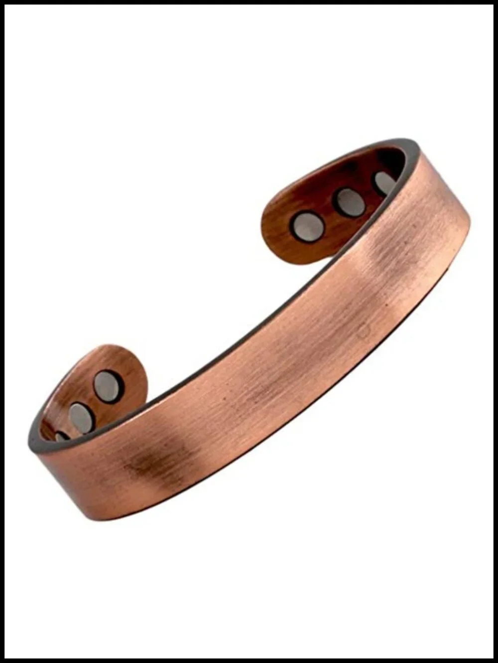 Pure Copper Magnetic Heavyweight Cuff Bracelet for Men with 8 Magnets 3500 Gauss